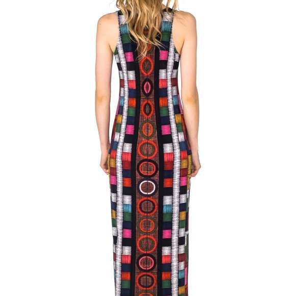 COPY - EVA VARRO RAW HEMLINE SIDE SLIT TANK MIDI DRESS -IGGY - Picture 2 of 4